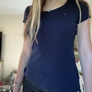 tommy hilfiger navy blue top